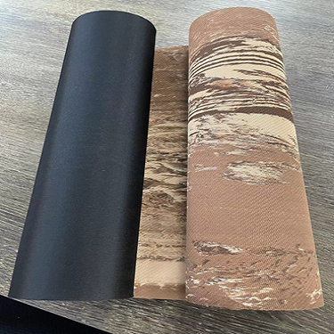 Cloth + mixed color rubber foam